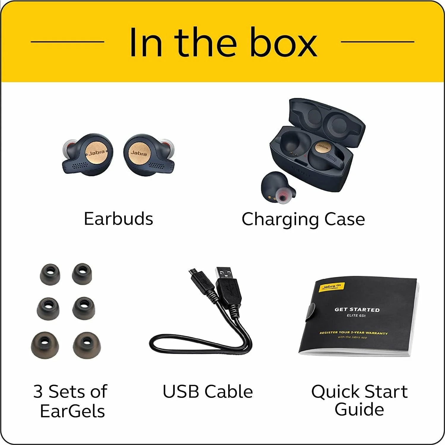 Jabra Elite 65t Active – True Wireless Earbuds with Charging Case – Bluetooth Earbuds with a Secure Fit and Superior Sound - Image 7