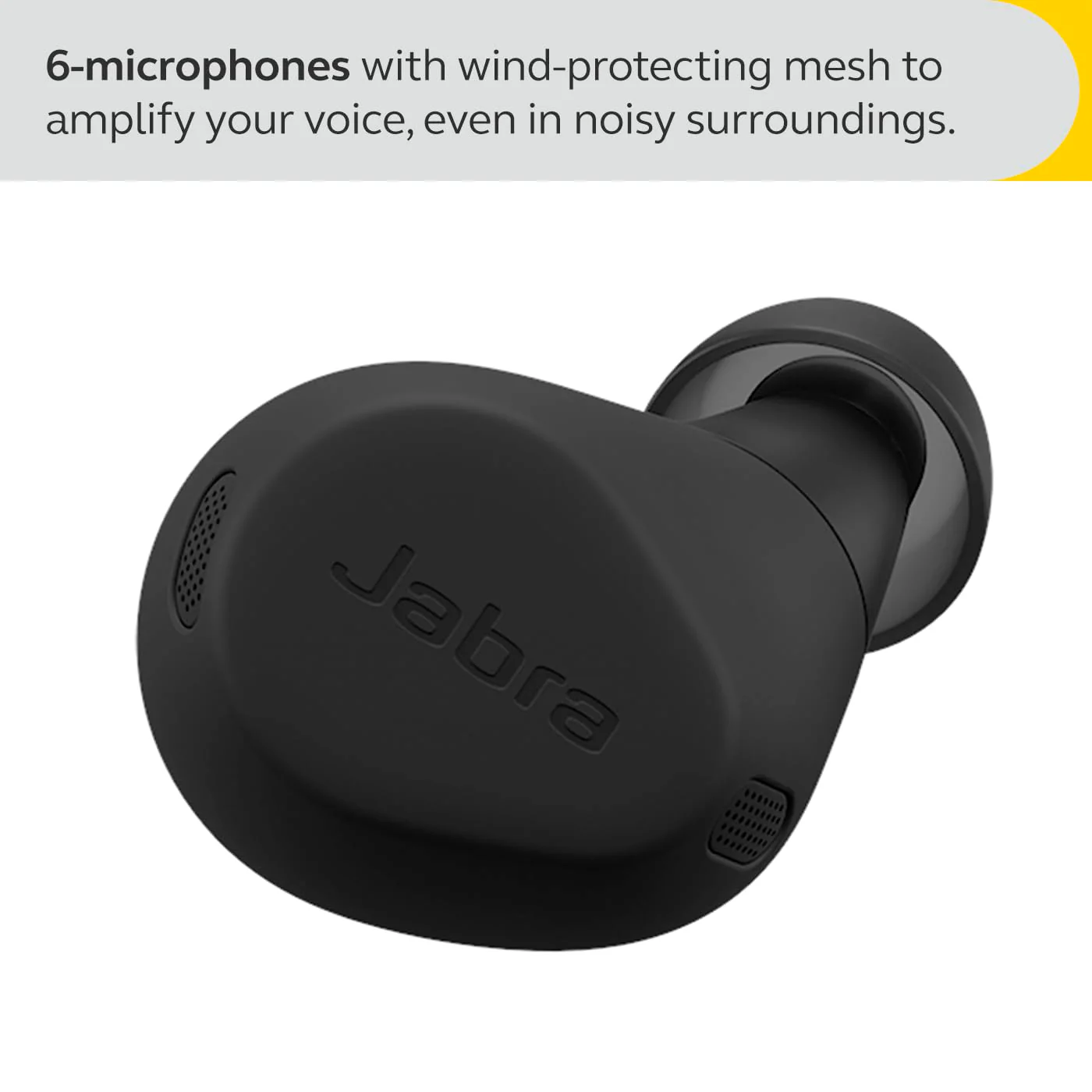 Jabra Elite 8 Active Wireless in-Ear Bluetooth Earbuds with Adaptive Hybrid Active Noise Cancellation and 6 Built-in Microphones, Water and Sweat Resistant - Black - Image 7