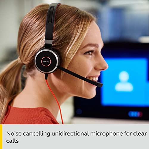 Jabra Evolve 40 MS Stereo Wired Headset with Noise Cancelling Microphone, USB-C Connectivity, Built-in Busylight & Inline Call Control, Microsoft Teams Certified Office Headset - Image 5