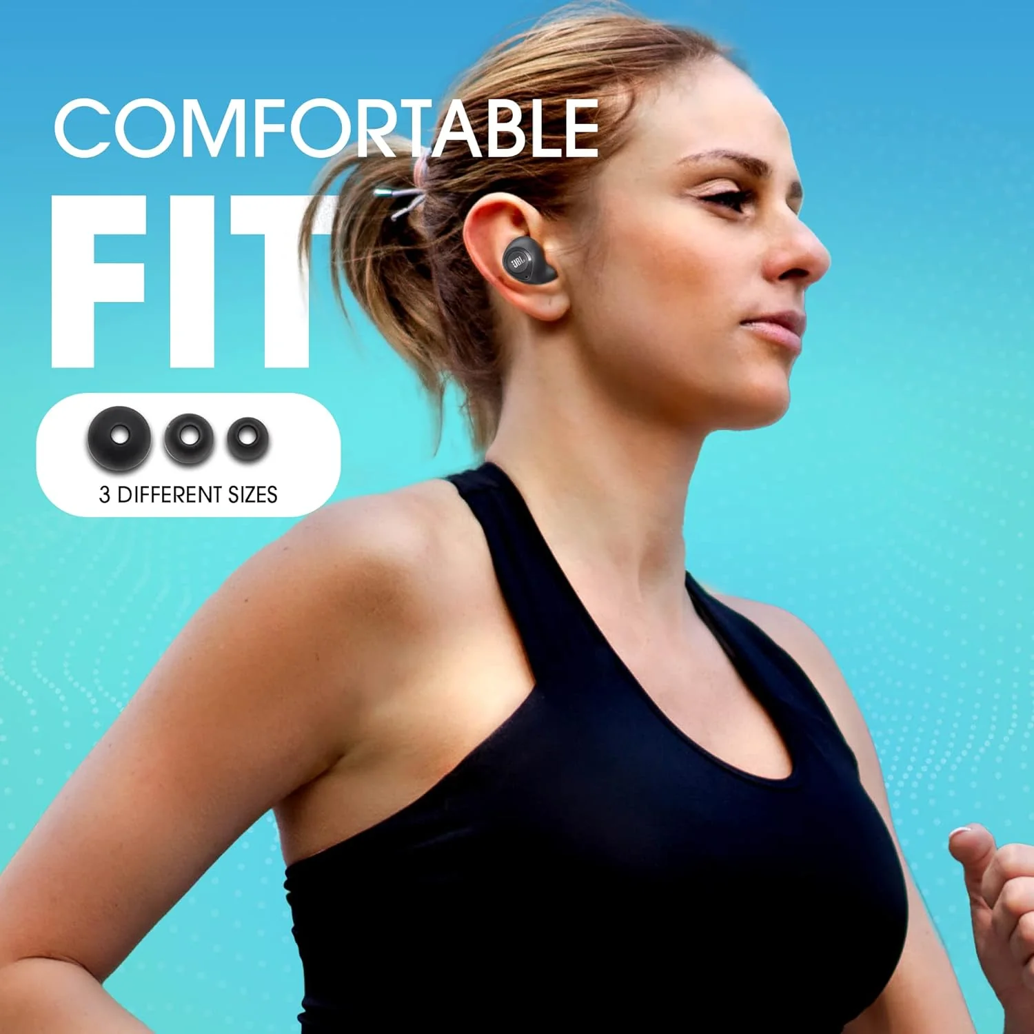 JBL C100TWS by Harman Truly Wireless Bluetooth in Ear Headphone with Mic (Black) - Image 3