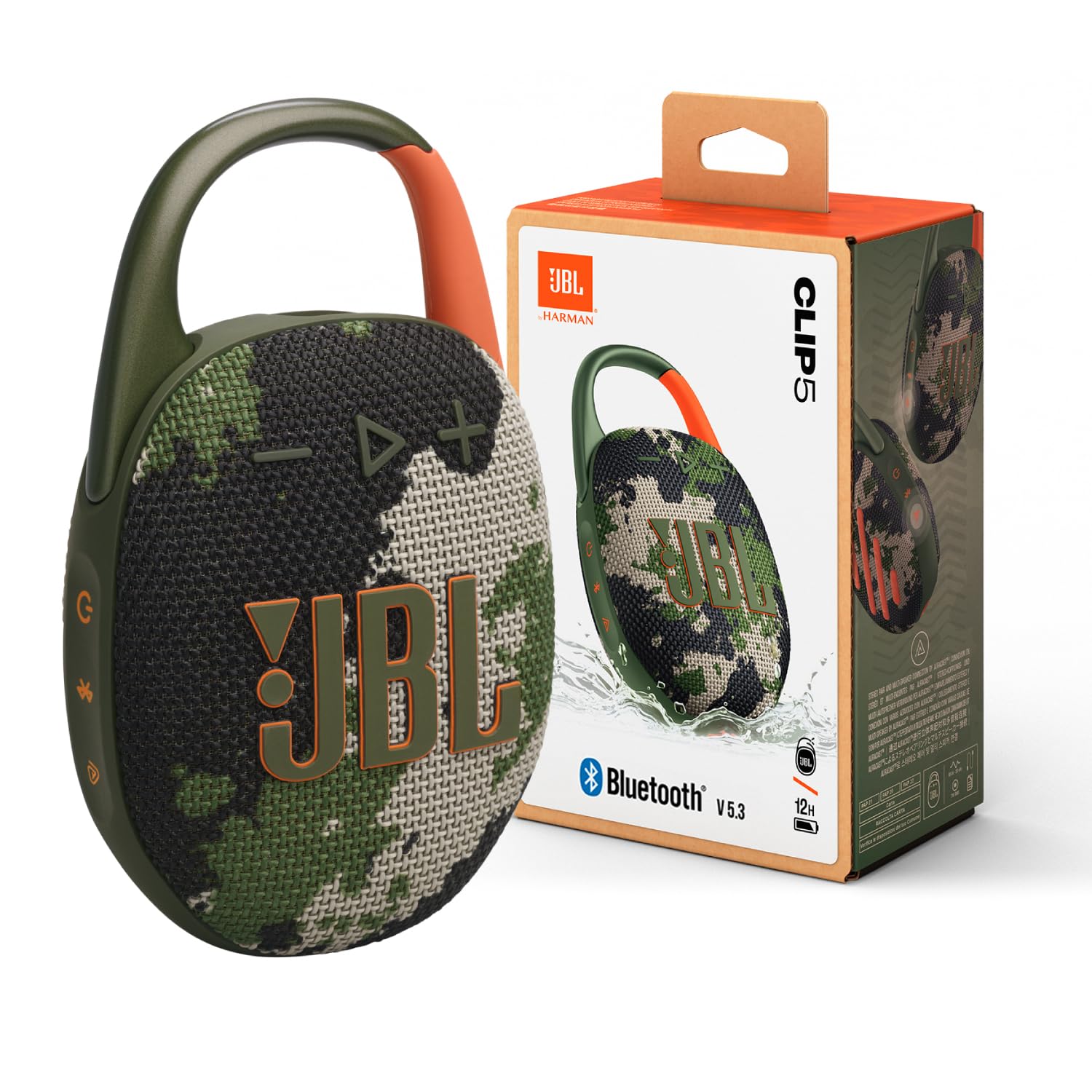 JBL Clip 5, Wireless Ultra Portable Bluetooth Speaker, Pro Sound, 12hrs of Playtime, Integrated Carabiner, Vibrant Colors with Rugged Fabric Design - Image 12