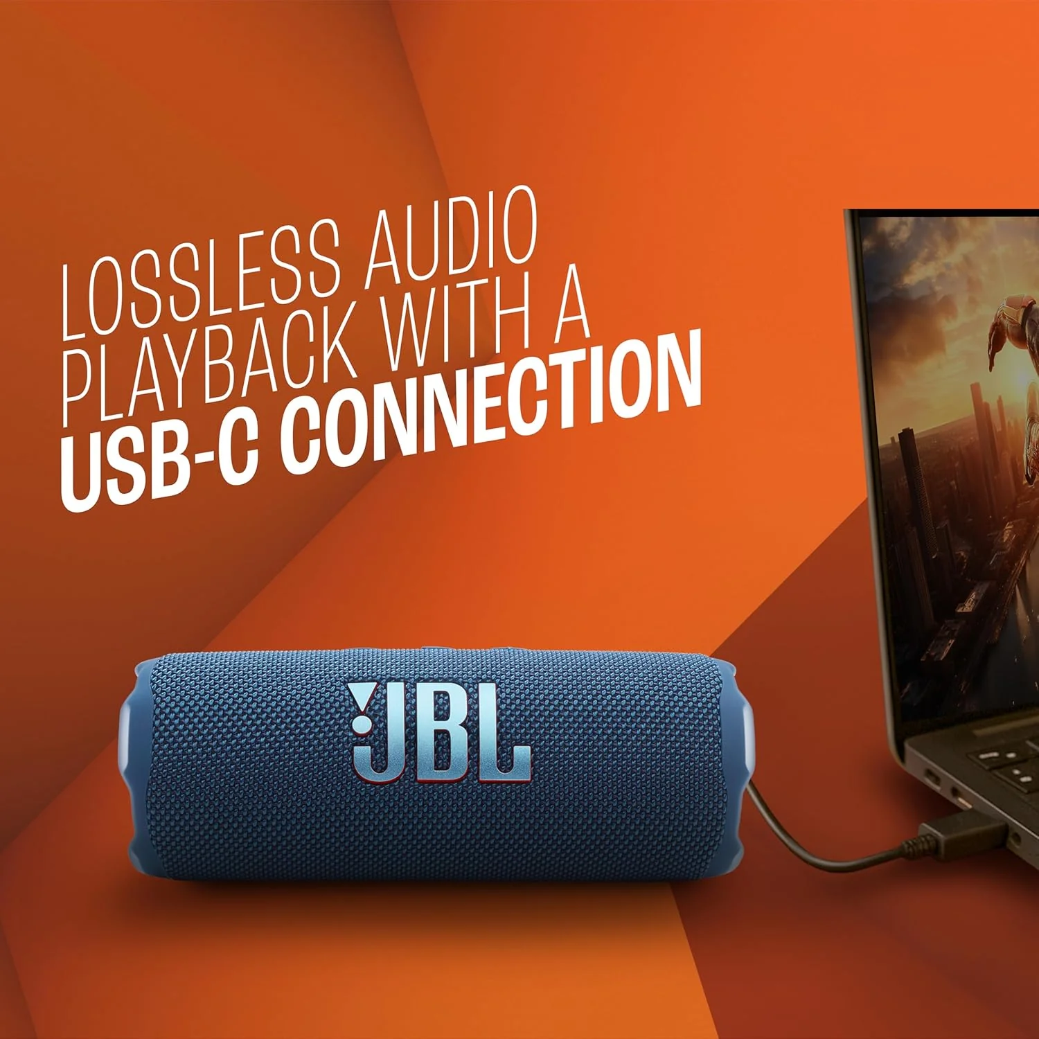 JBL Flip 7 Wireless Portable Bluetooth Speaker, Bold Pro Sound with AI Sound Boost, 16Hrs of Playtime, IP68 Water & Dustproof, Multi-Speaker Connection by Auracast, Personalization App - Image 9