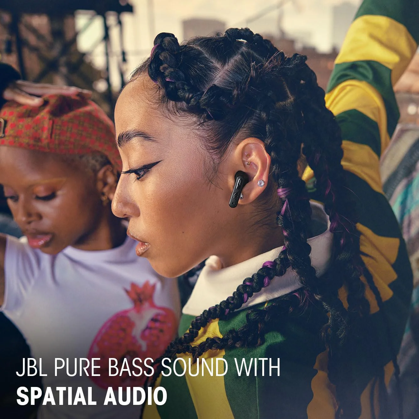 JBL New Launch Tune Flex 2 TWS, ANC Earbuds, 48Hr Playtime,Dual Connect, Ambient Aware, Relax Mode, Customized EQ with Headphones App, 6 Mics for Clear Calls, Spatial Sound, Personi-Fi 3.0 (Black) - Image 4