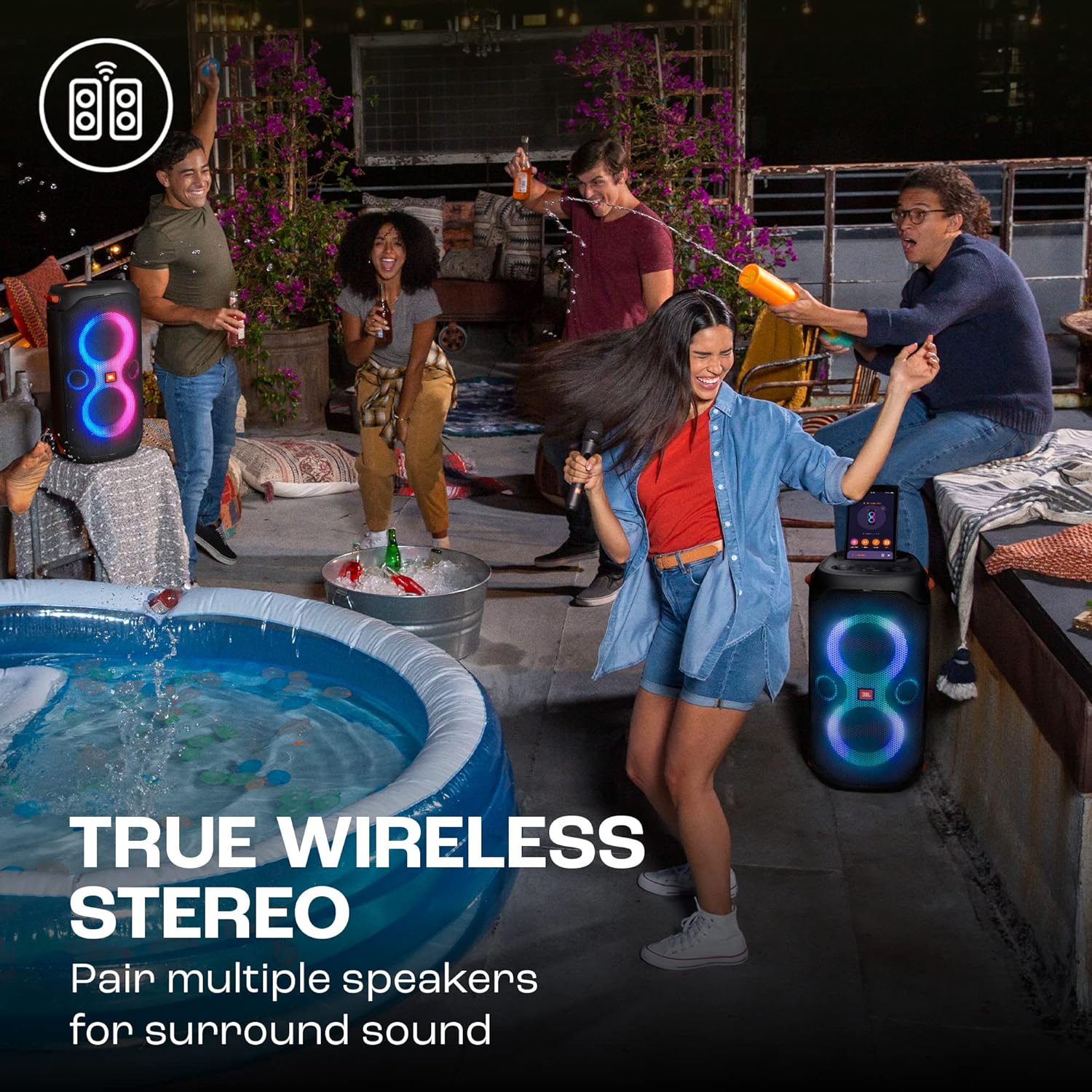 JBL Partybox 110 | Wireless Bluetooth Party Speaker (Volume Knob Missing) - Image 5
