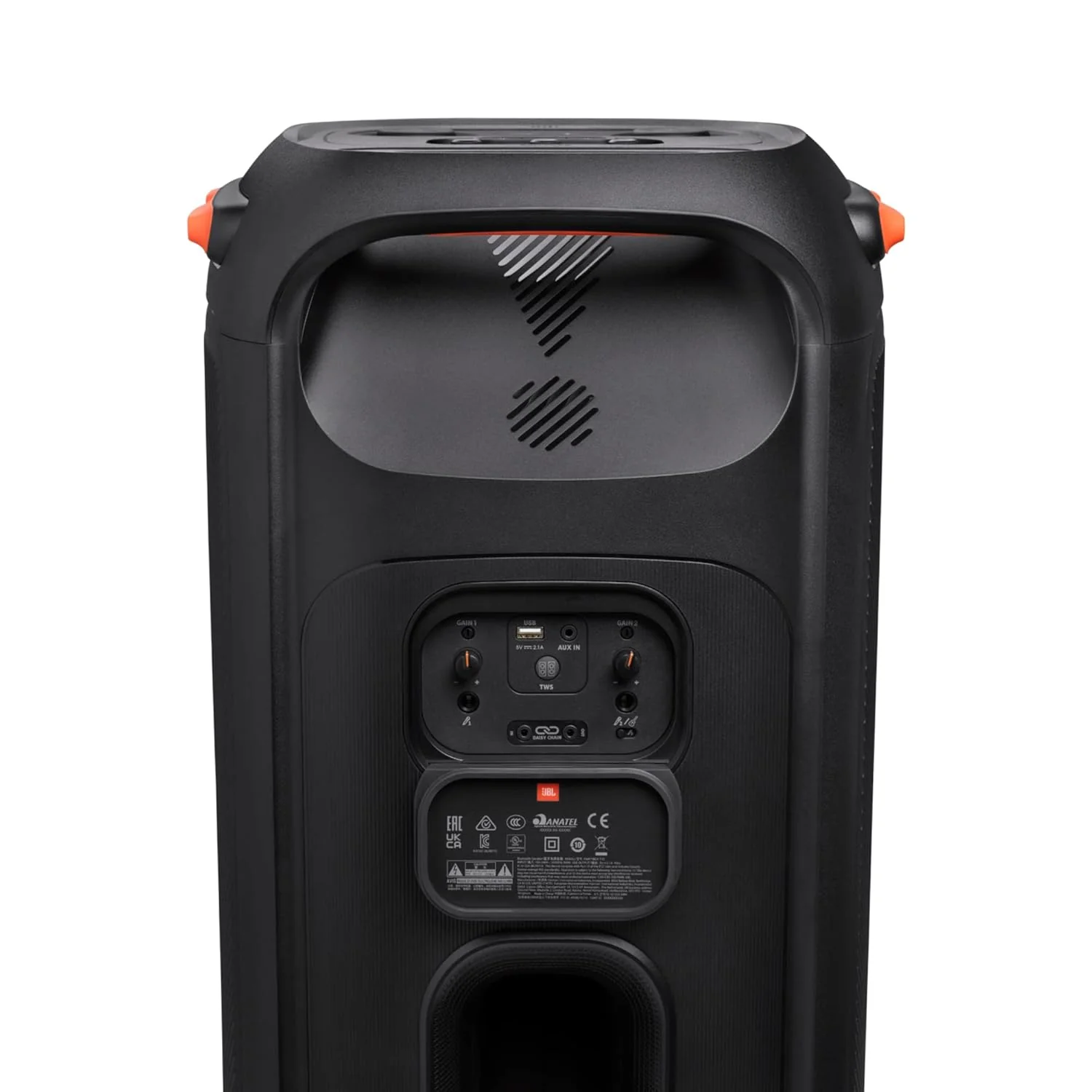 JBL PartyBox 710 Bluetooth Party Speaker with Dynamic Music Synced Flashing Club Pattern Lightshow, Pro Sound, Splashproof, PartyBox App Personalisation,Guitar and Mic Input(800 Watt RMS, Black) - Image 10