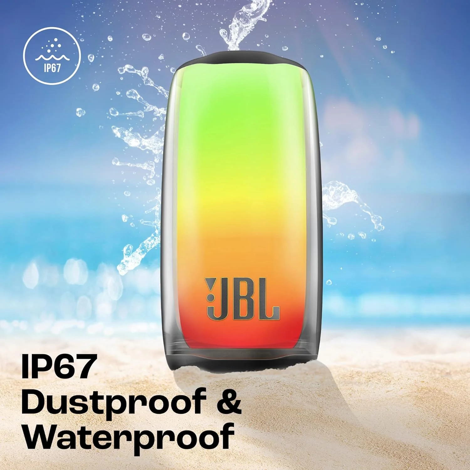 JBL Pulse 5, Wireless Portable Bluetooth Speaker, 40 Watt, Customized 360° Lightshow Portable App, Pro Sound, Deep Bass, 12 Hours Playtime, PartyBoost, IP67 Waterproof & Dustproof - Image 9