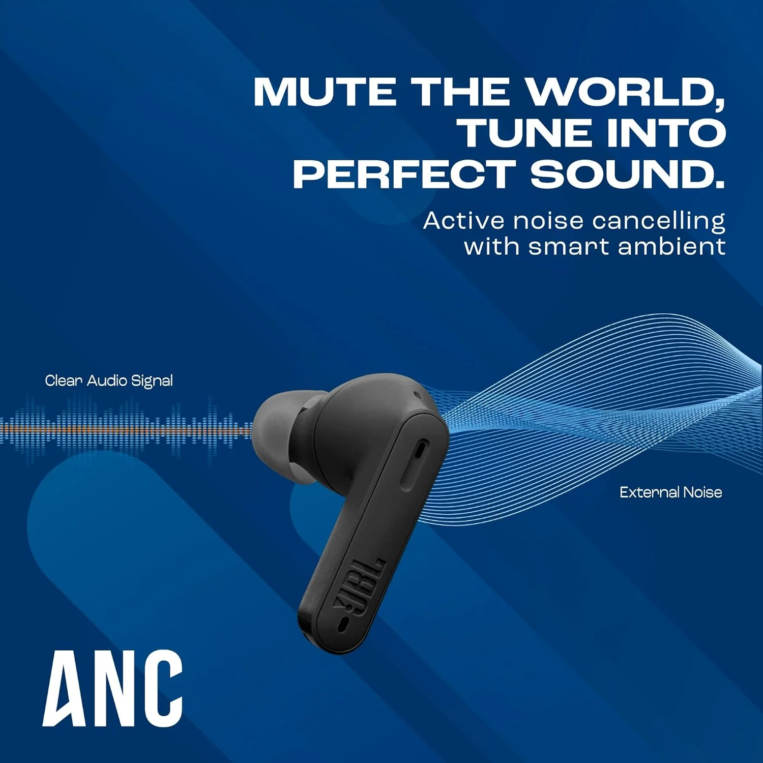 JBL Tune 235NC in Ear Wireless ANC Earbuds (TWS), Massive 40Hrs Playtime with Speed Charge (Black) - Image 10