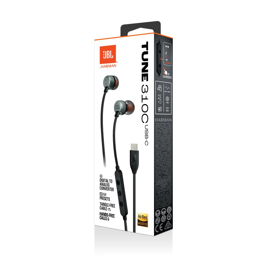 JBL Tune 310 Wired in-Ear Type C Headphones (Blue) (BRAND NEW/SEALED) - Image 3