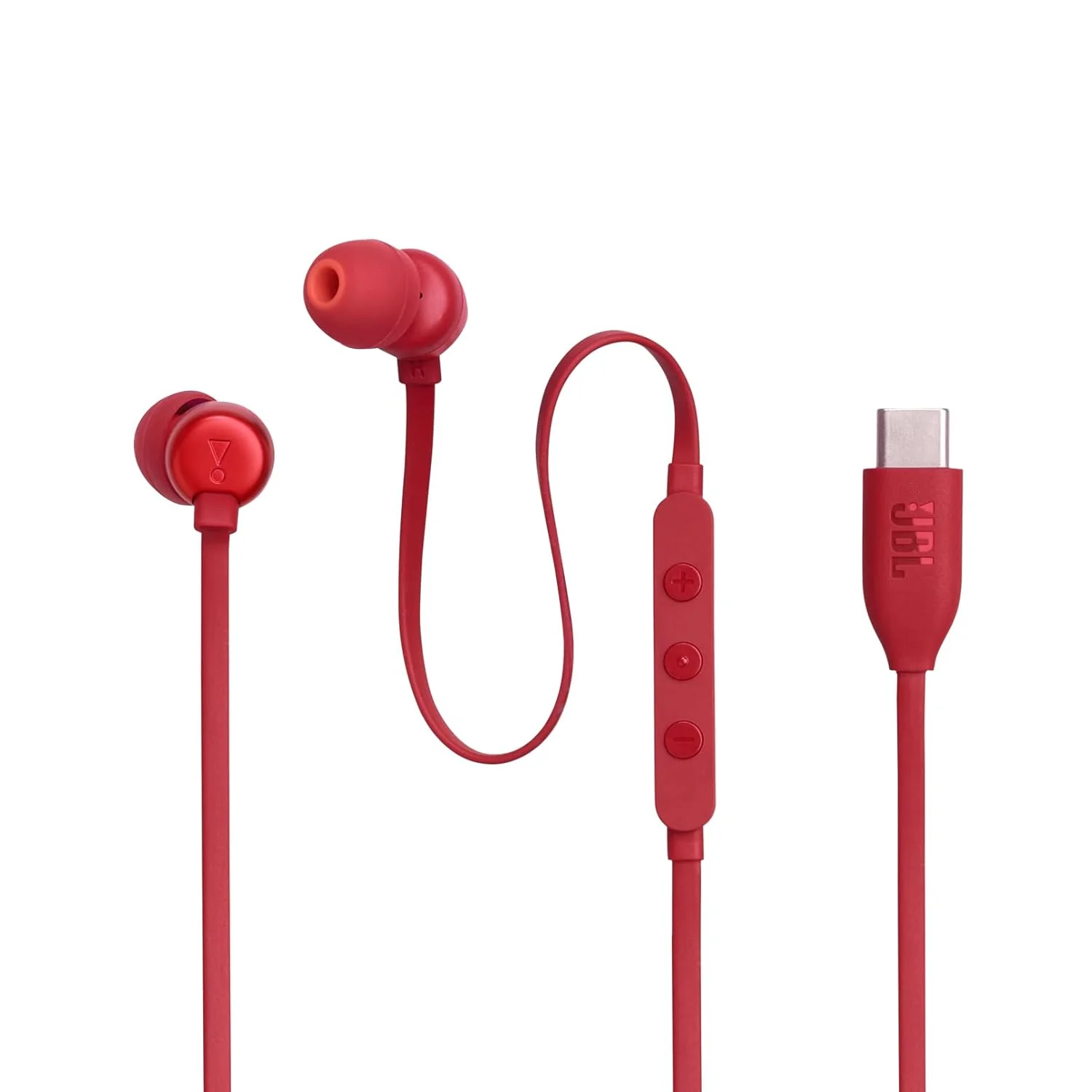 JBL Tune 310 Wired in Ear Type C Headphones, Hi-Res Audio with Digital-to-Analog Converter, 3-Button EQ Preset Remote with Microphone, Tangle-Free Flat Cable, Compatible with USB-C Devices (Blue) - Image 9