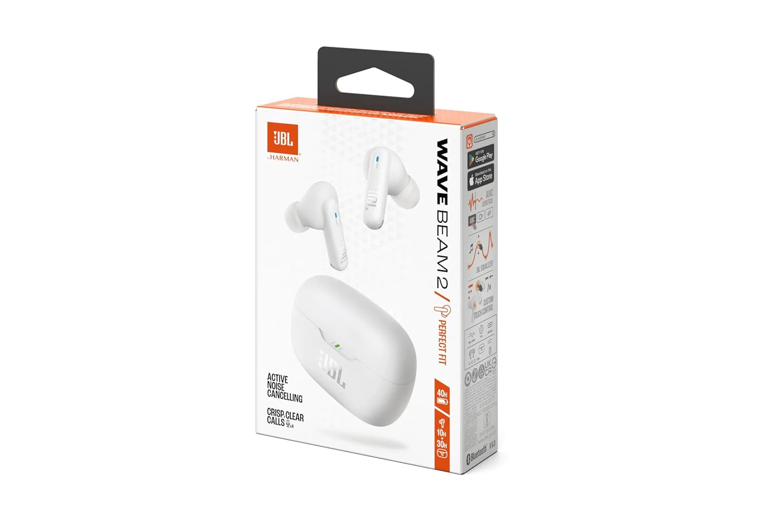 JBL Wave Beam 2 Ear Buds Wireless BluetoothV5.3, Active Noise Cancellation Earbuds,Multi Connect, App for Customized Extra Bass Eq, Relax Mode,Speed Charge, 40H Playback, Fast Pair,4 Mics,IP54 - Image 9