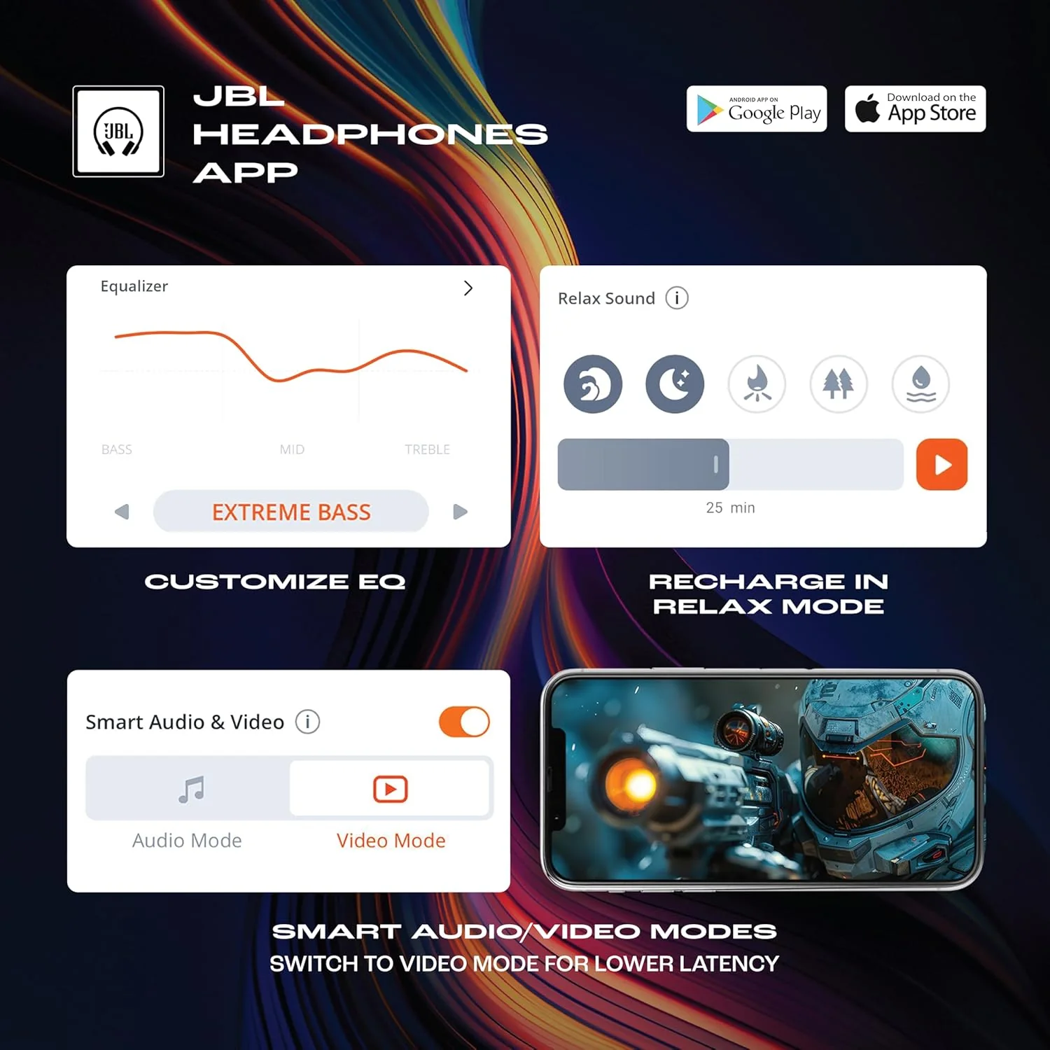 JBL Wave Buds 2, TWS Bluetooth v5.3 in Ear Earbuds with ANC, Smart Ambient, Extreme Bass & Relax Mode, Multi Connect, Speed Charge, Fast Pair, 40H Playtime, 4 Mics, IP54 - Image 7