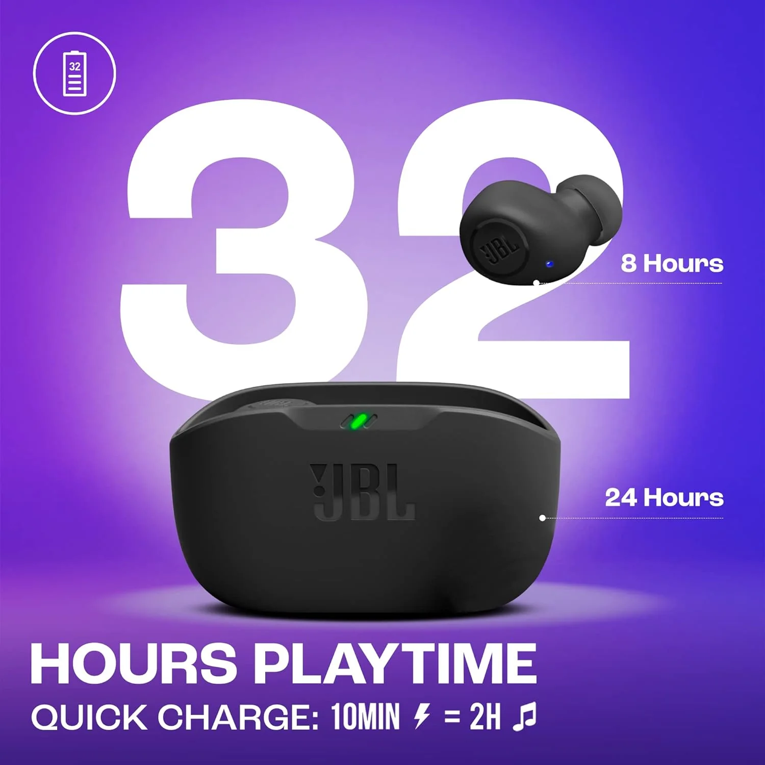 JBL Wave Buds in-Ear Wireless Earbuds (TWS) with Mic - Image 4