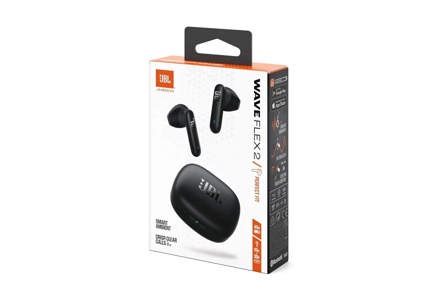 JBL Wave Flex 2 in-Ear Wireless Earbuds (TWS) with Mic,4 mics for Crisp & Clear Calls,40 Hours Battery,Ip54 Water&Dust Resistance,Multi-Point Connection - Image 8
