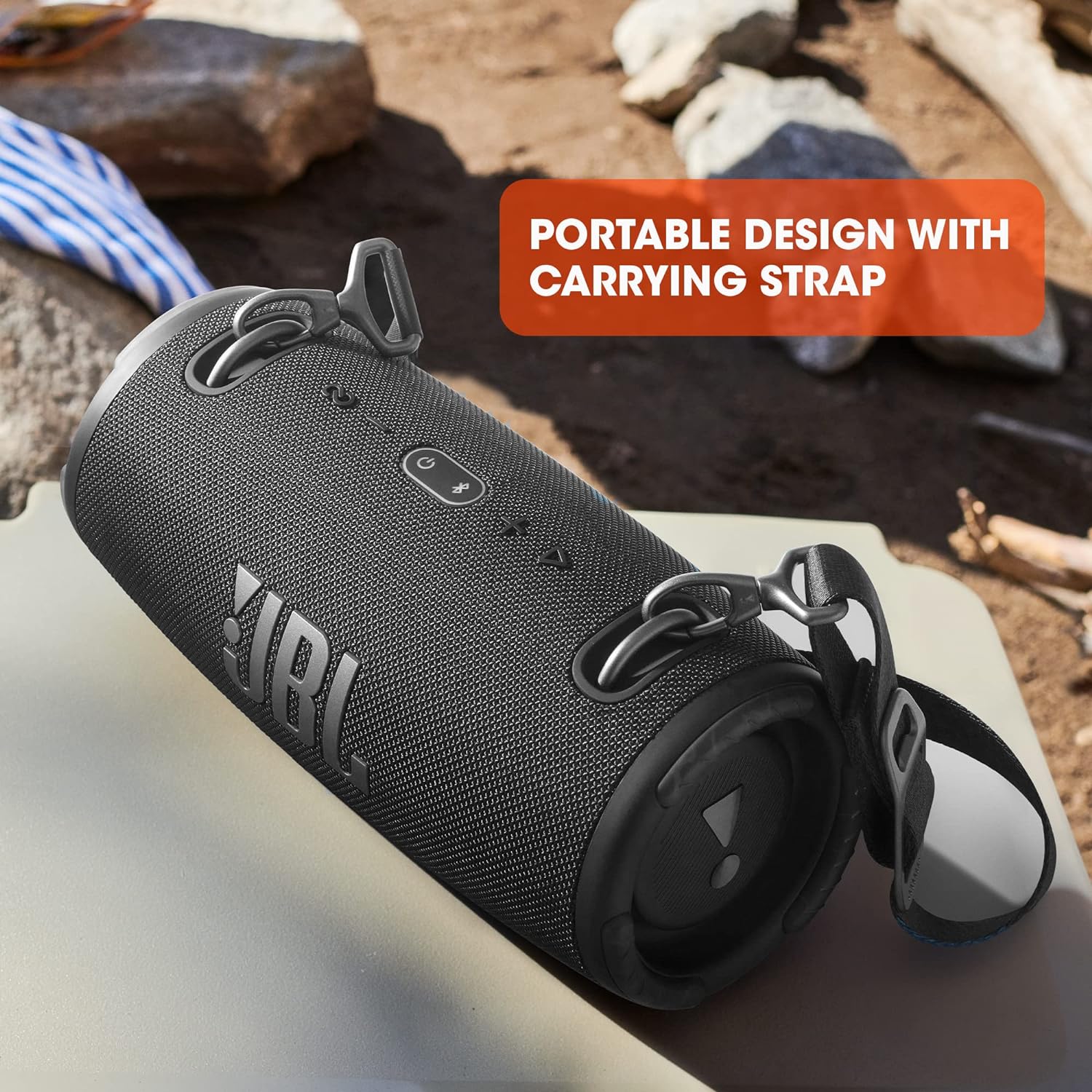 JBL Xtreme 3, Wireless Portable Bluetooth Speaker, Pro Sound with Powerful Bass Radiators, Built-in Powerbank, Partyboost, IP67 Water & Dustproof, AUX & Type C - Image 3
