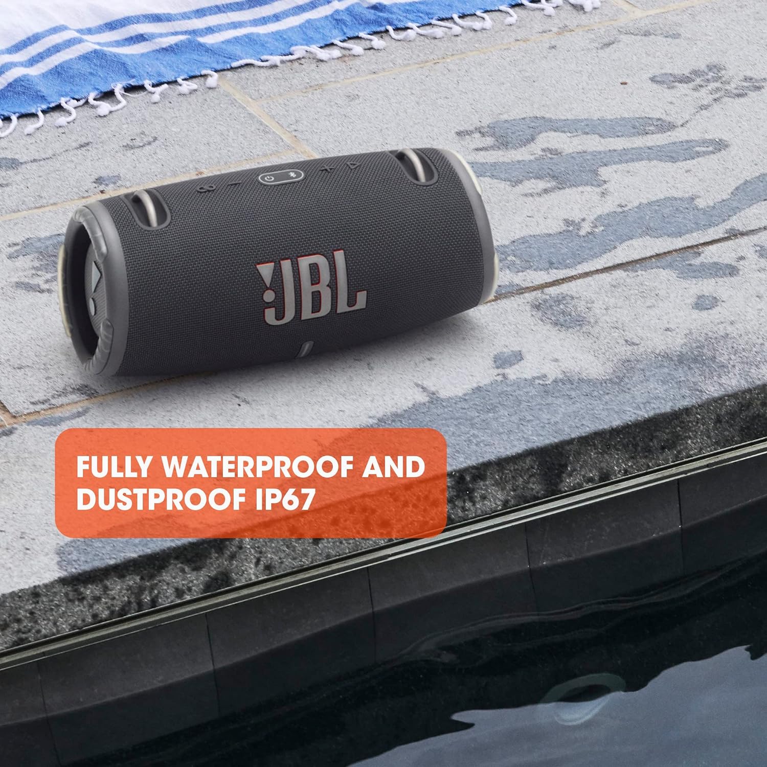 JBL Xtreme 3, Wireless Portable Bluetooth Speaker, Pro Sound with Powerful Bass Radiators, Built-in Powerbank, Partyboost, IP67 Water & Dustproof, AUX & Type C - Image 4