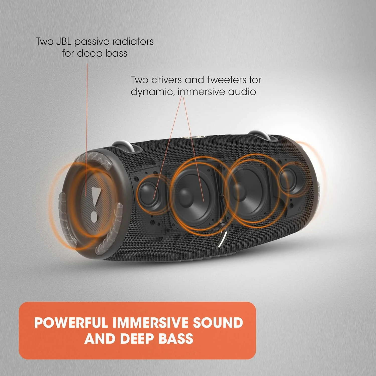 JBL Xtreme 3, Wireless Portable Bluetooth Speaker, Pro Sound with Powerful Bass Radiators, Built-in Powerbank, Partyboost, IP67 Water & Dustproof, AUX & Type C - Image 6