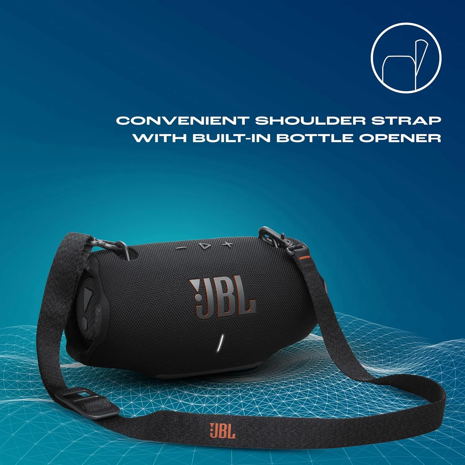 JBL Xtreme 4 Portable Bluetooth Speaker, ProSound with Powerful Bass Radiators, AI Sound Boost, Built-in Powerbank, Multispeaker Connection by Auracast, IP67, Replacable Battery, Fast Charging (Black) - Image 6