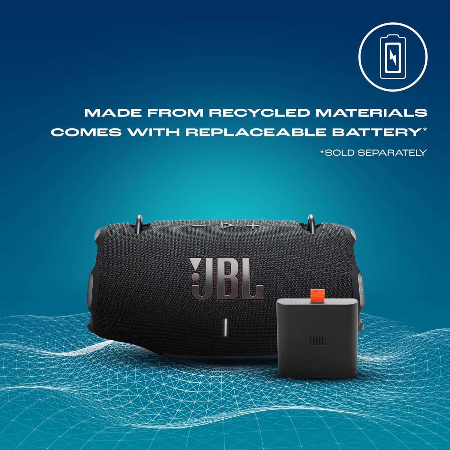 JBL Xtreme 4 Portable Bluetooth Speaker, ProSound with Powerful Bass Radiators, AI Sound Boost, Built-in Powerbank, Multispeaker Connection by Auracast, IP67, Replacable Battery, Fast Charging (Black) - Image 8