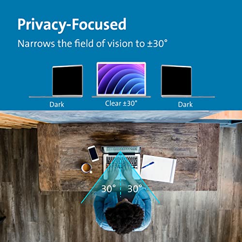 Kensington 13.3" MagPro™ (16:9) Magnetic Laptop Privacy Screen, Patented Design, Anti Scratch & Glare, Blue Light Reduction, Reversible Viewing - Matte/Gloss(K58351WW) - Image 3