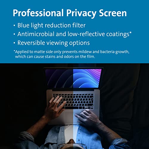 Kensington 13.3" MagPro™ (16:9) Magnetic Laptop Privacy Screen, Patented Design, Anti Scratch & Glare, Blue Light Reduction, Reversible Viewing - Matte/Gloss(K58351WW) - Image 5