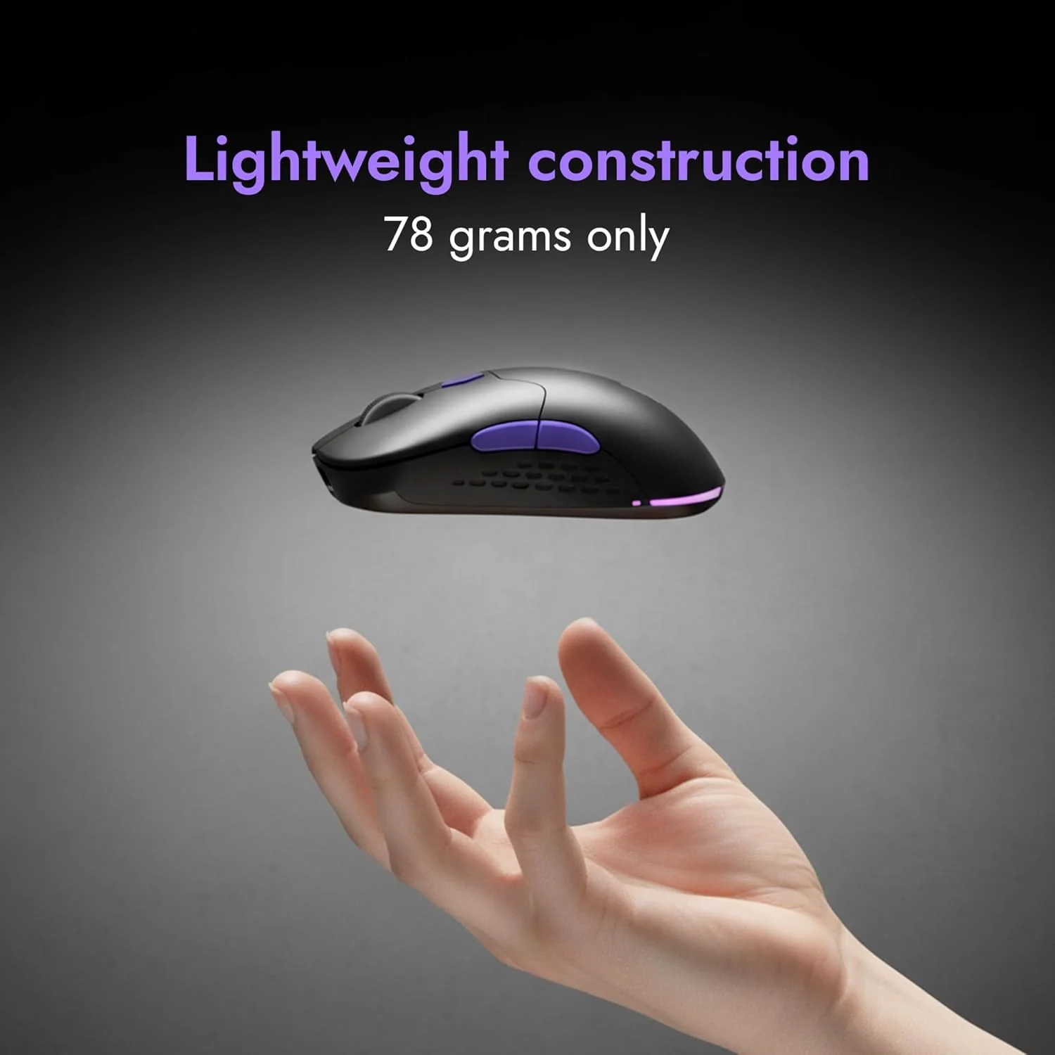 Kreo Chimera V2 Wireless Gaming Mouse with Hot-swappable Switches, Dual Magnetic Shells, 6 Programmable Buttons, Triple-Mode Connectivity & Adjustable - Image 8