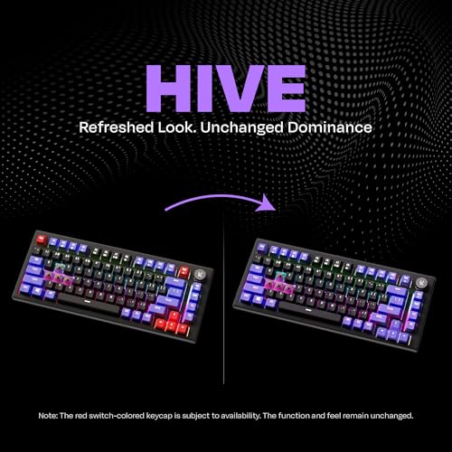 Kreo Hive 75 Mechanical Gaming Keyboard with Per-Key RGB Backlight, Hot-Swappable Switches, Anti-Ghosting Keys and Detachable USB-C Cable - Image 2