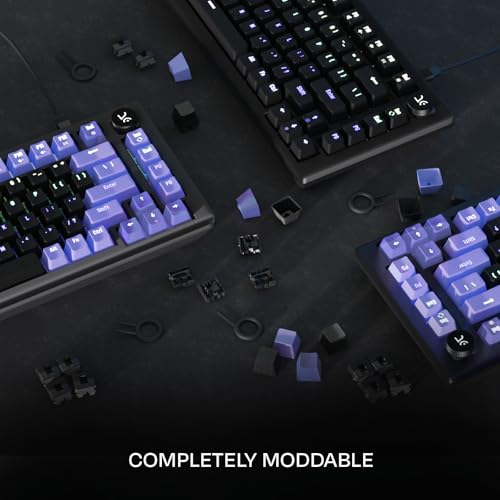 Kreo Hive 75 Mechanical Gaming Keyboard with Per-Key RGB Backlight, Hot-Swappable Switches, Anti-Ghosting Keys and Detachable USB-C Cable - Image 3