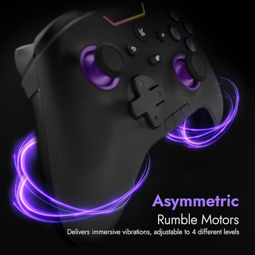Kreo Surge XB Wireless Gaming Controller with Hall Effect Joysticks & Triggers, Tri-Mode, Turbo Mode, Macro Buttons, RGB, 1000Hz Polling, Gaming controller for PC Wireless, Android. - Image 6