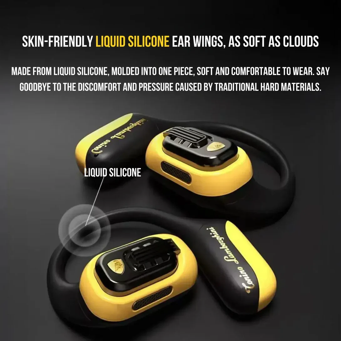 Lamborghini TL65 Open Ear Earphones (Black) (BRAND NEW/SEALED) - Image 7