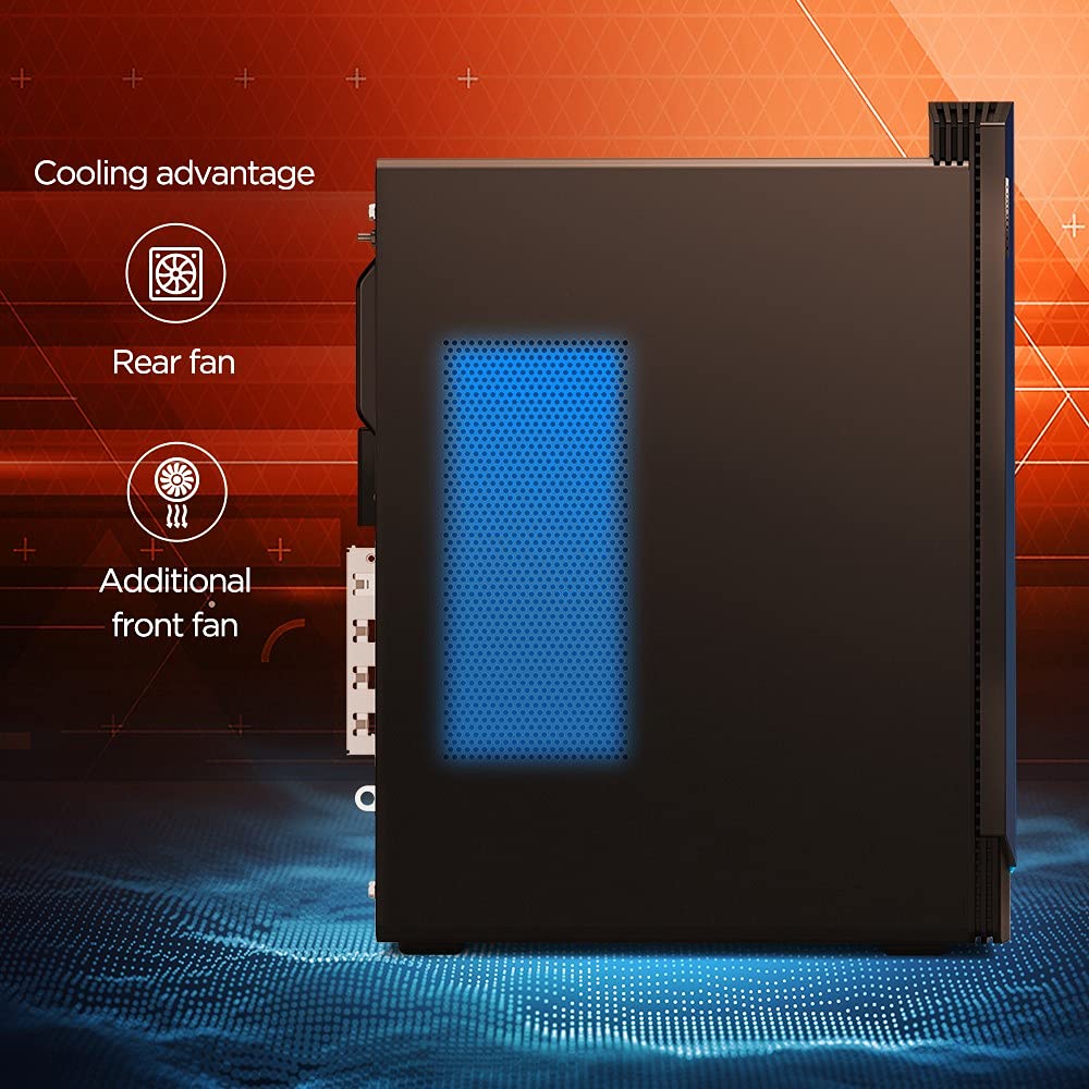 Lenovo IdeaCentre G5 Gaming Desktop (AMD Ryzen 7 3700X/8GB/1TB HDD + 256GB SSD/Windows 10/Integrated Graphics), Raven Black - Image 3