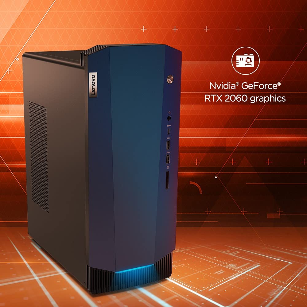 Lenovo IdeaCentre G5 Gaming Desktop (AMD Ryzen 7 3700X/8GB/1TB HDD + 256GB SSD/Windows 10/Integrated Graphics), Raven Black - Image 5
