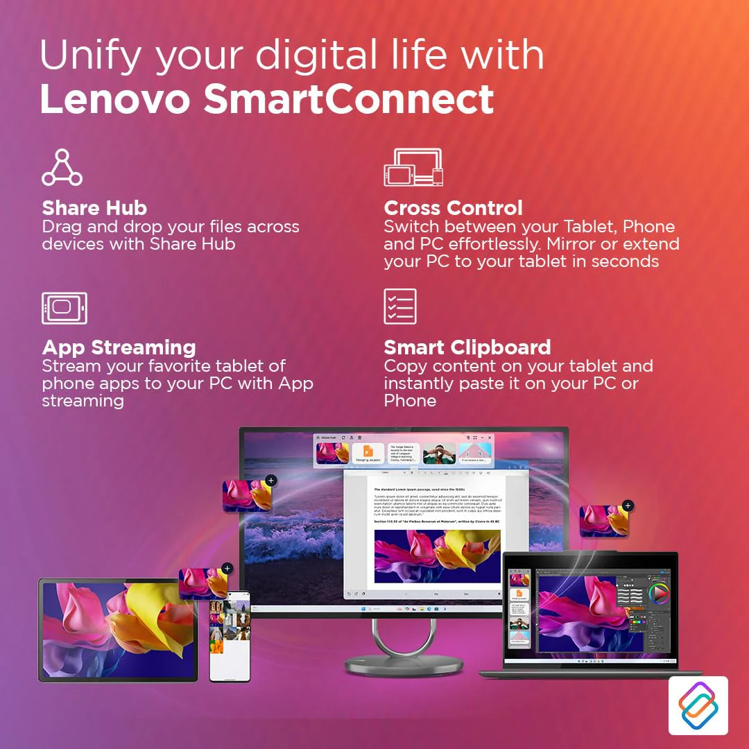 Lenovo {Smartchoice} Idea Tab Pro with Pen Plus | 12.7" 3K Display | 144 Hz Refresh |AI-Enabled | MediaTek Dimensity 8300 | Quad JBL Speakers | 10200 mAh Battery with 45 W Charger | WiFi 6e - Image 10