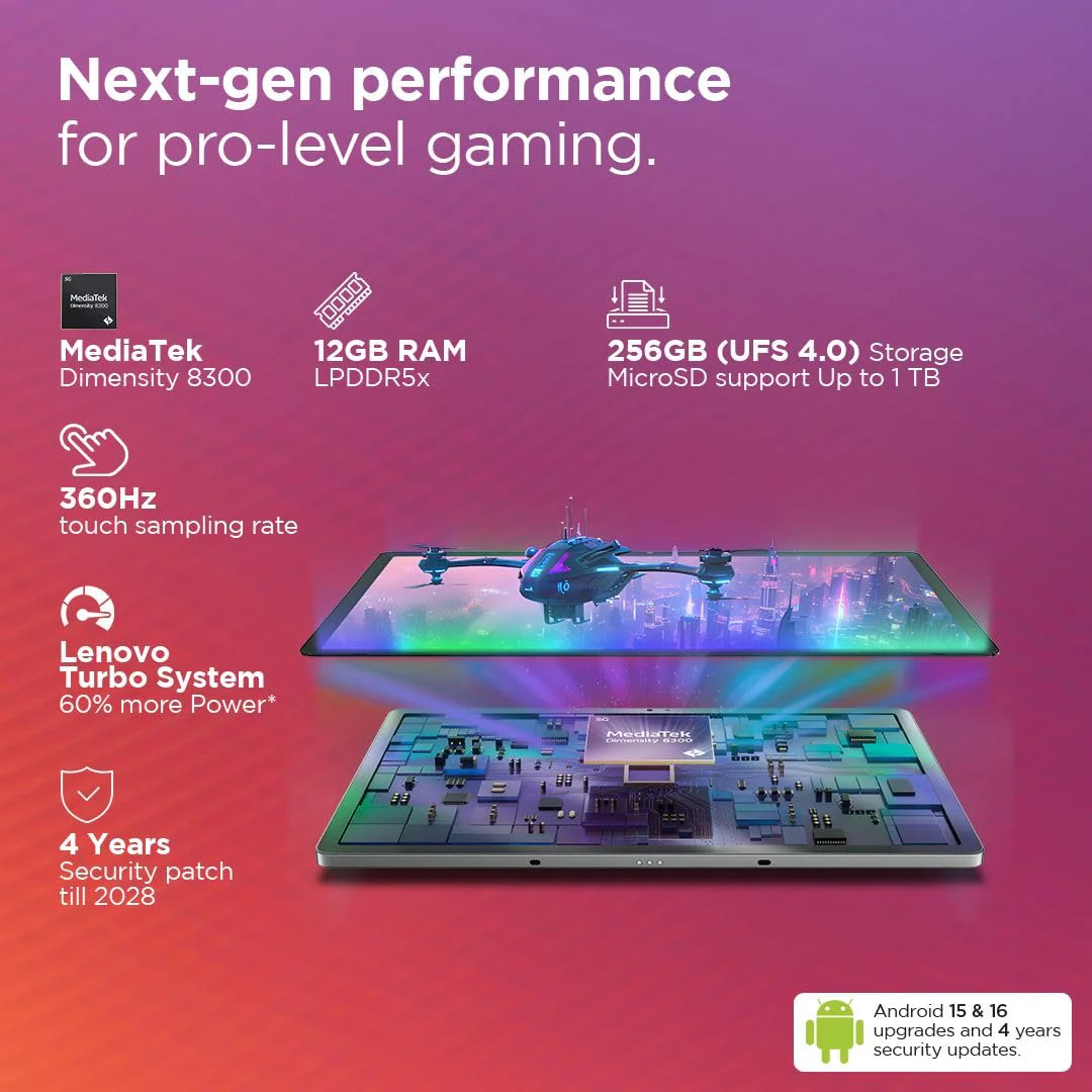 Lenovo {Smartchoice} Idea Tab Pro with Pen Plus | 12.7" 3K Display | 144 Hz Refresh |AI-Enabled | MediaTek Dimensity 8300 | Quad JBL Speakers | 10200 mAh Battery with 45 W Charger | WiFi 6e - Image 5