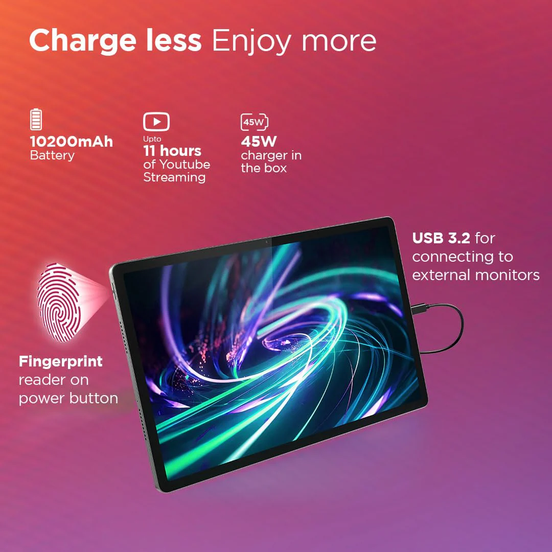 Lenovo {Smartchoice} Idea Tab Pro with Pen Plus | 12.7" 3K Display | 144 Hz Refresh |AI-Enabled | MediaTek Dimensity 8300 | Quad JBL Speakers | 10200 mAh Battery with 45 W Charger | WiFi 6e - Image 7