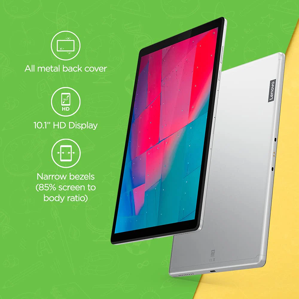 Lenovo Tab M10 HD 2nd Gen (10.1 inch), Platinum Grey with Metallic Body and Octa-core Processor - Image 2