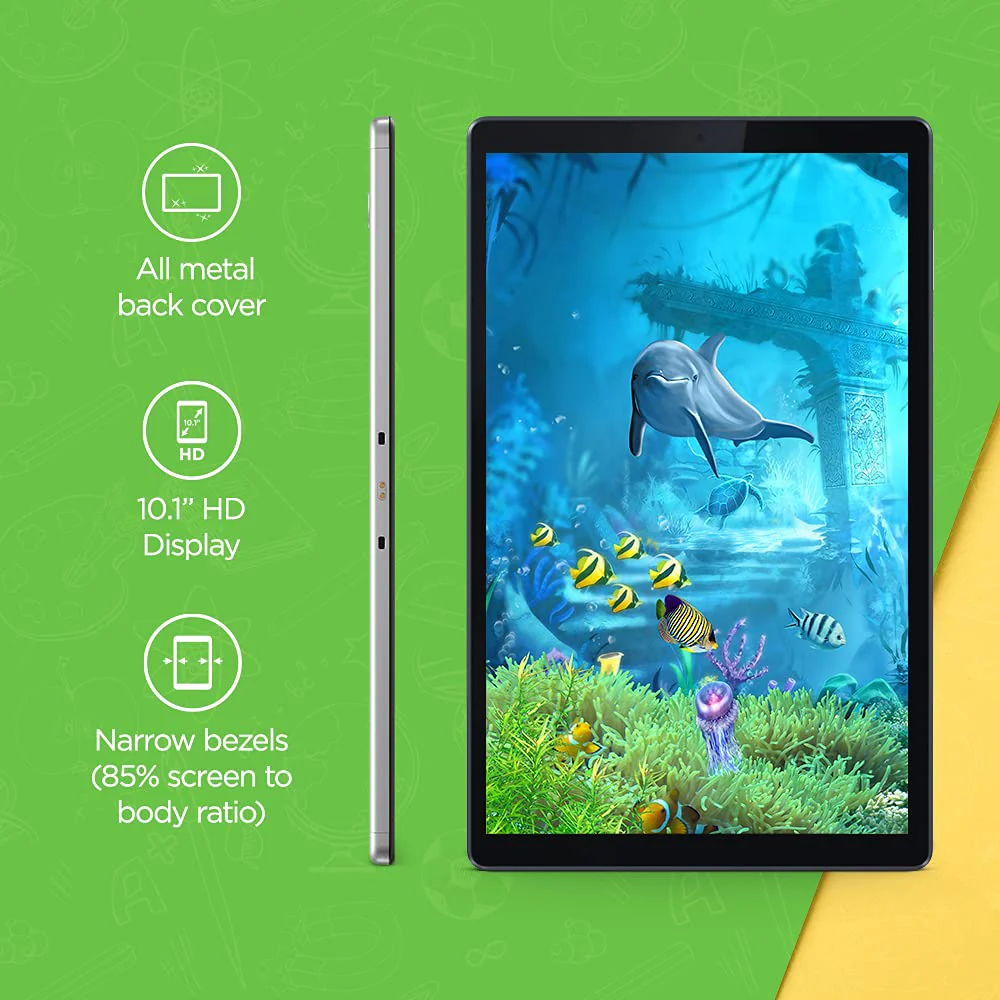 Lenovo Tab M10 HD 2nd Gen (10.1 inch), Platinum Grey with Metallic Body and Octa-core Processor - Image 3