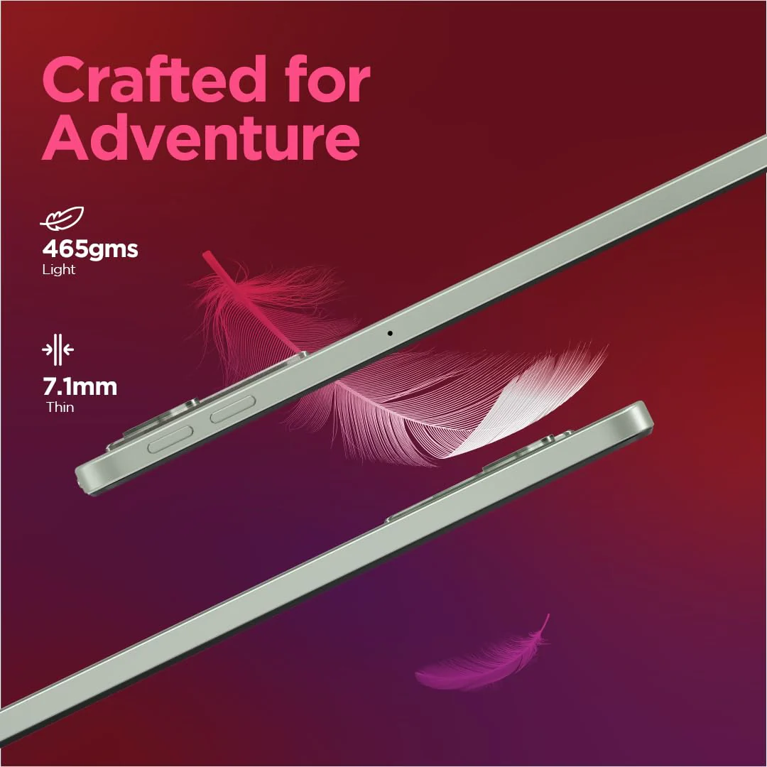 Lenovo Tab M11 | Wi-Fi+ 4G (LTE) Connectivity | 11 Inch Screen | 90 Hz, 72% Ntsc, Fhd Display | Quad Speakers with Dolby Atmos | Octa-Core Processor | 13 MP Rear Camera, Green - Image 6