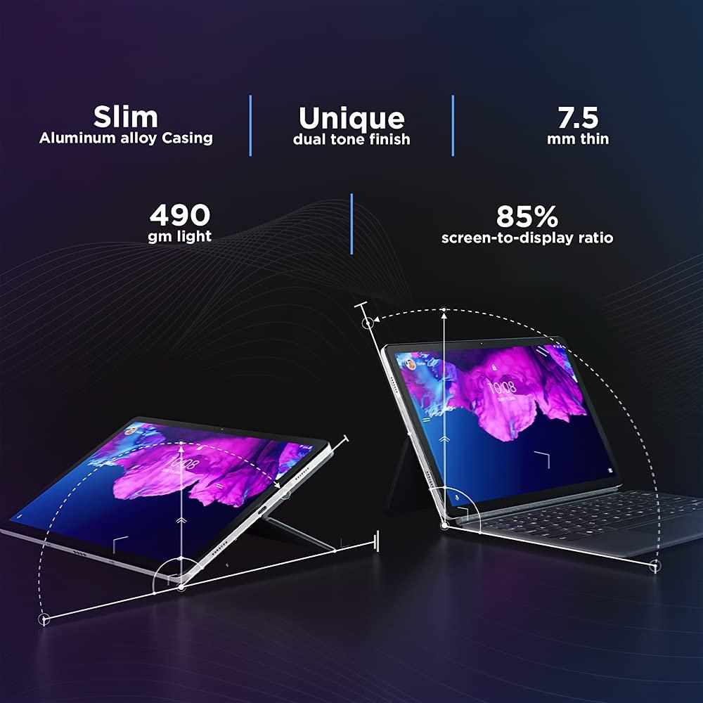 Lenovo Tab P11 (11 inch / 27.94 cms, 4 GB, 128 GB, Wi-Fi + LTE, Data Only), Platinum Grey - Image 3