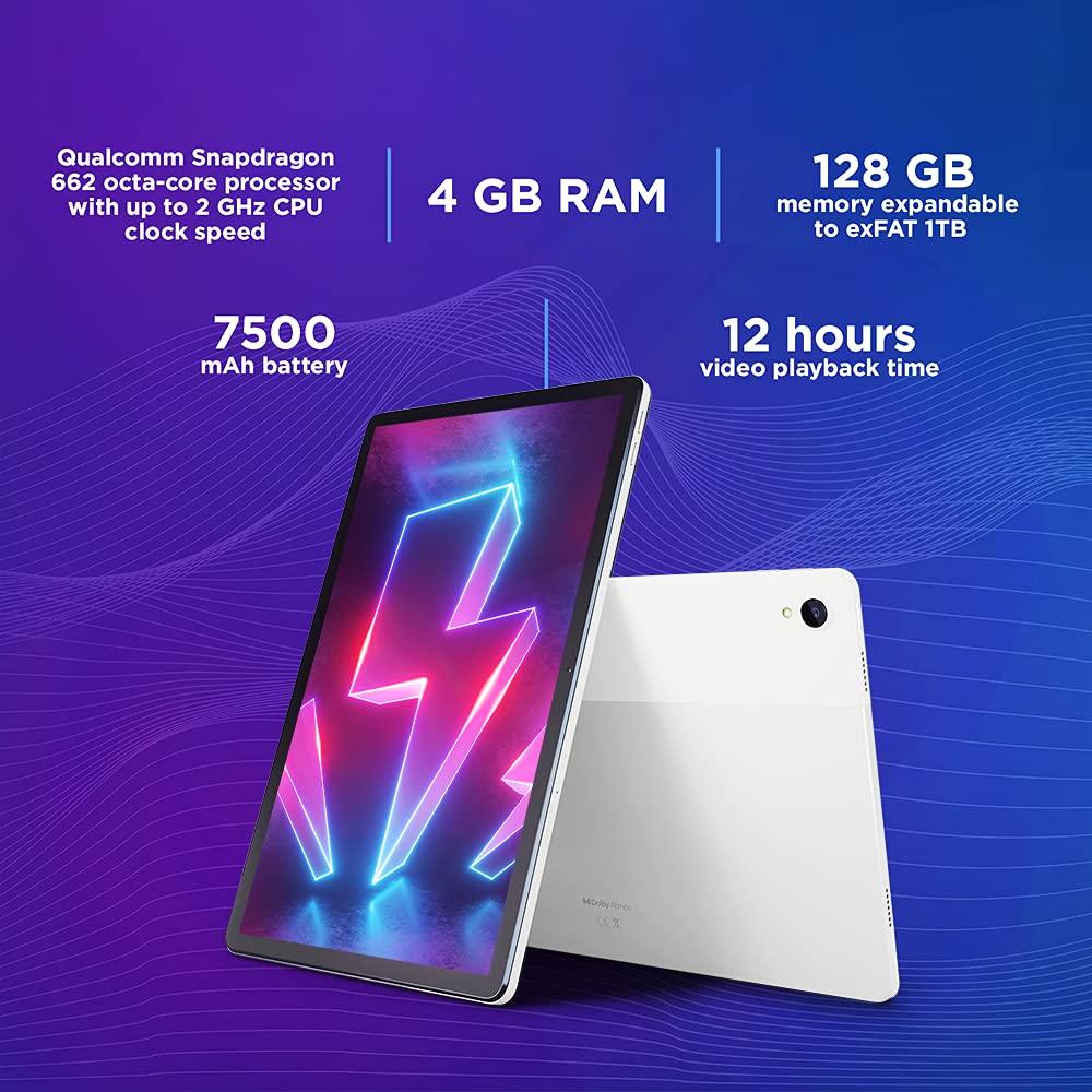 Lenovo Tab P11 (11 inch / 27.94 cms, 4 GB, 128 GB, Wi-Fi + LTE, Data Only), Platinum Grey - Image 4