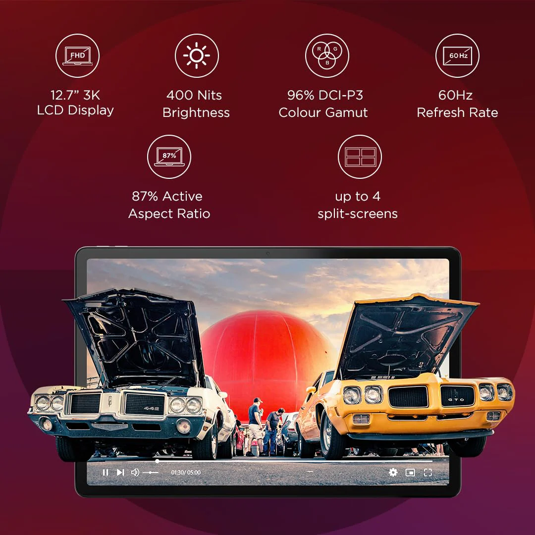 Lenovo Tab P12 | 12.7 Inch, 3K Display | 10200 mAh Battery | JBL Quad Speakers with Dolby Atmos - Image 3