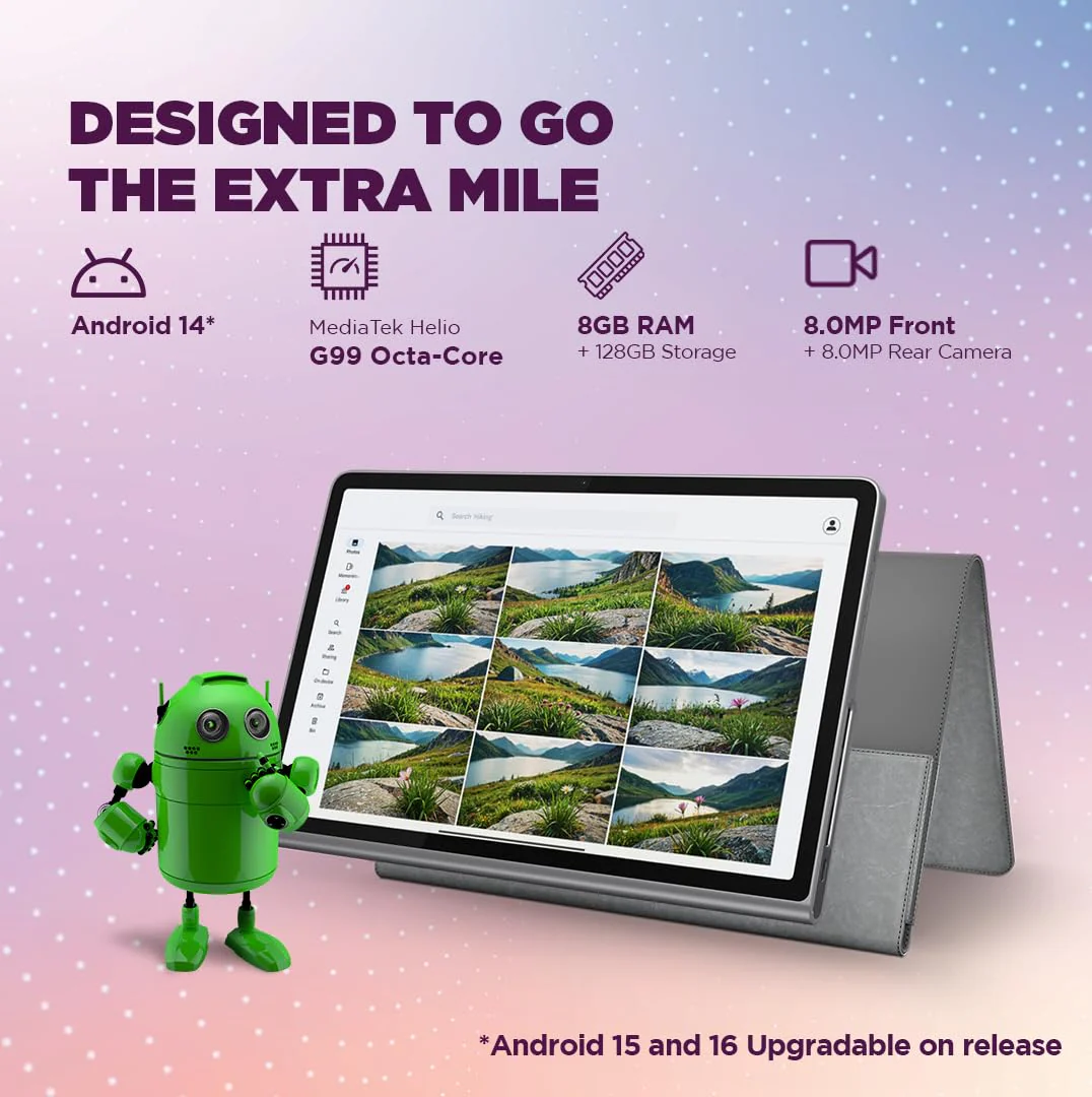 Lenovo Tab Plus with Octa JBL Hi-Fi Speakers| 11.5 Inch, 2K, 90 Hz Refresh| Wi-Fi Tablet| Android 14| 45 W Fast Charger| Built-in Kickstand| Color: Luna Grey - Image 7