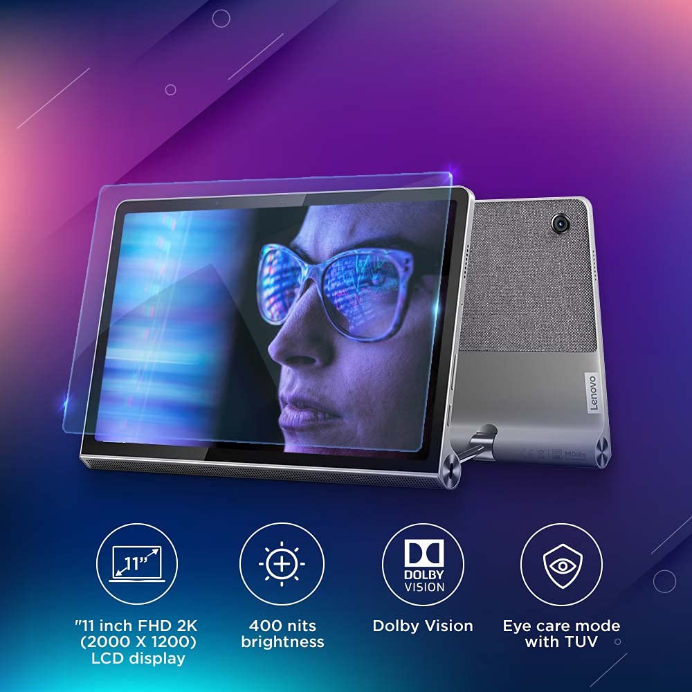 Lenovo Tab Yoga 11 (11 inch/ 27.94 cm, 4GB, 128GB,Wi-Fi+ LTE), Storm Grey - Image 2