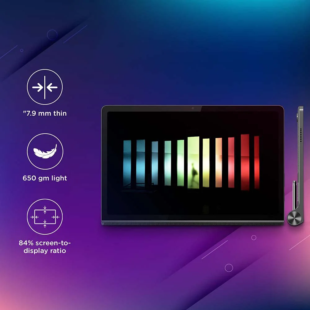 Lenovo Tab Yoga 11 (11 inch/ 27.94 cm, 4GB, 128GB,Wi-Fi+ LTE), Storm Grey - Image 3