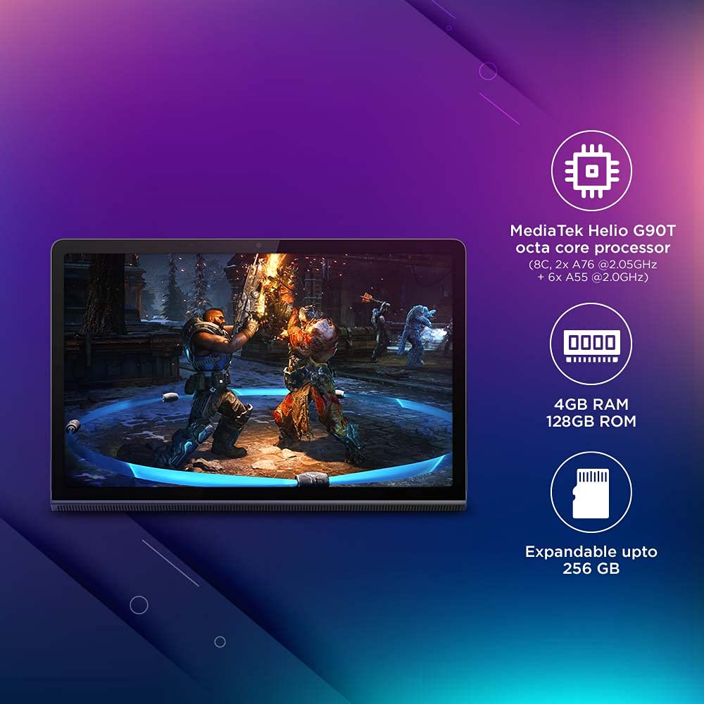 Lenovo Tab Yoga 11 (11 inch/ 27.94 cm, 4GB, 128GB,Wi-Fi+ LTE), Storm Grey - Image 4