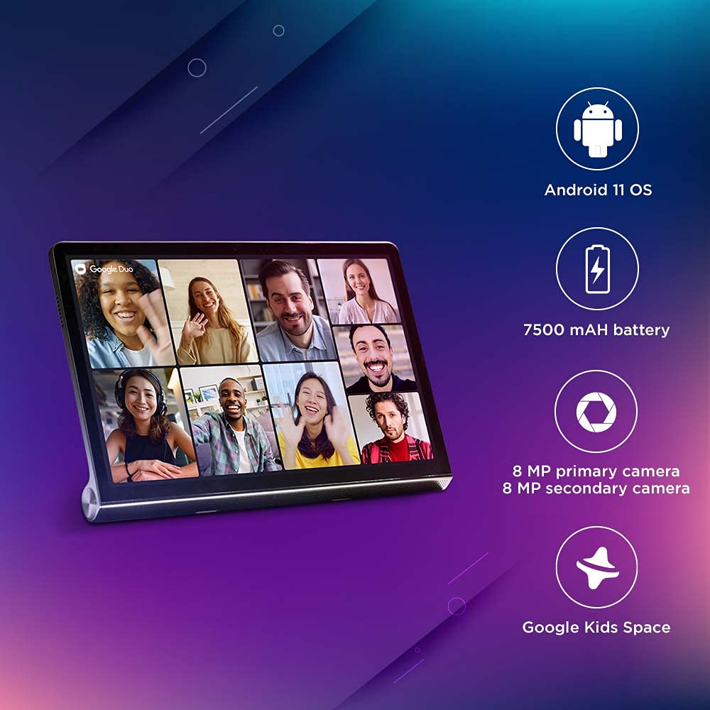 Lenovo Tab Yoga 11 (11 inch/ 27.94 cm, 4GB, 128GB,Wi-Fi+ LTE), Storm Grey - Image 5