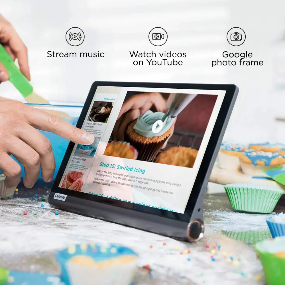 Lenovo Tab Yoga Smart Tablet with The Google Assistant (10.1 inch/25.65 cm, 4GB, 64GB, Wi-Fi + 4G LTE, Calling), Iron Grey - Image 4