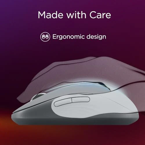 Lenovo Yoga Bluetooth Silent Mouse, 3 Level DPI Adjustment, 36 Month Battery Life, Bluetooth 5.3, 3 Device Paring, Whisper Quiet, Programmable Buttons, Smooth Finish, Luna Grey - Image 7