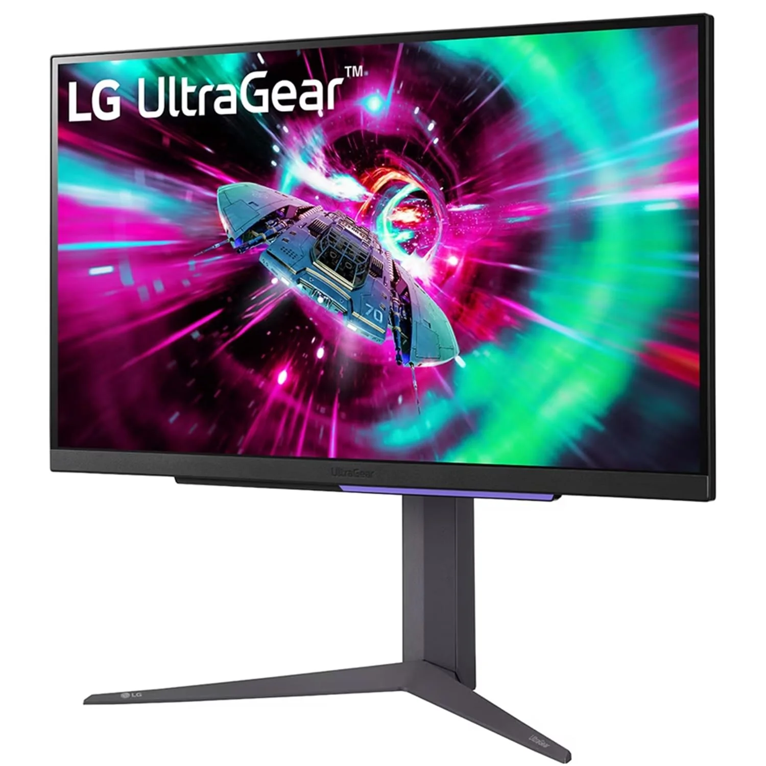 LG 27" Ultragear 4K UHD (3840x2160) IPS Gaming Monitor 27GR93U, 1ms, 144Hz, VESA DisplayHDR 400, DCI-P3 95% (Typ.), NVIDIA G-SYNC, AMD FreeSync Premium, HDMI, DP, HP Out, Tilt/Height/Pivot, Black - Image 2