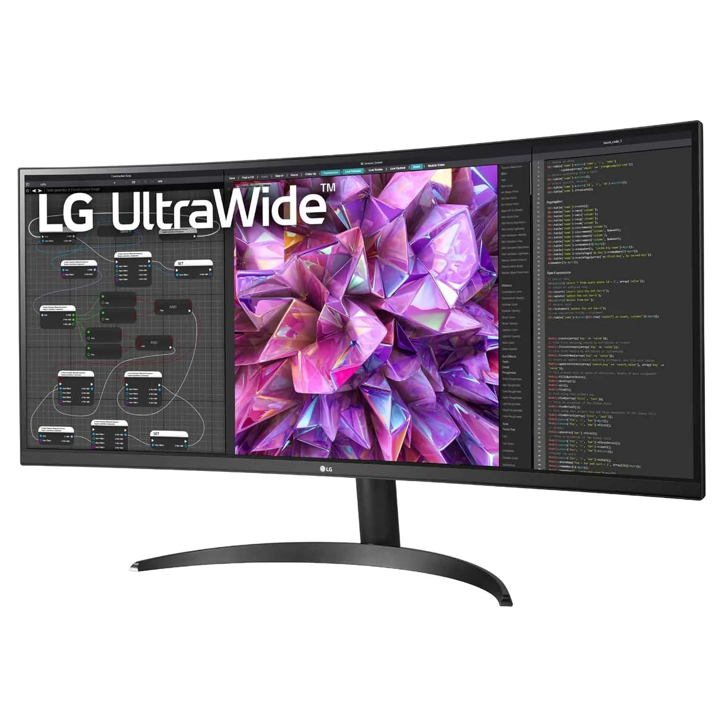 LG 34WQ60C Curved UltraWide Monitor, 34 inch (86.7 cm) IPS QHD, Multitasking with Ease, Color Calibrated - Display Port, HDMI x 2, Black Color - Image 4