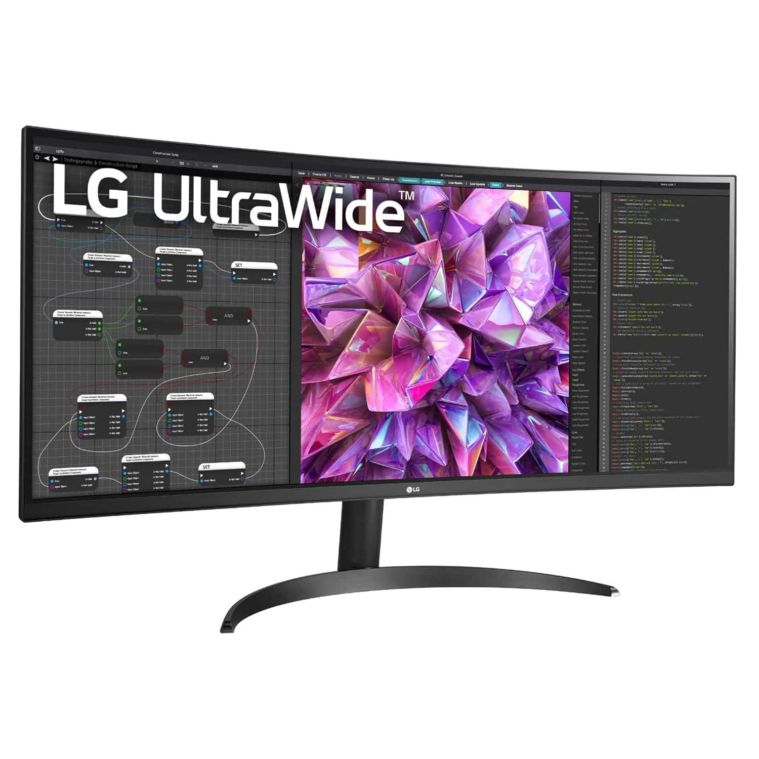 LG 34WQ60C Curved UltraWide Monitor, 34 inch (86.7 cm) IPS QHD, Multitasking with Ease, Color Calibrated - Display Port, HDMI x 2, Black Color - Image 5